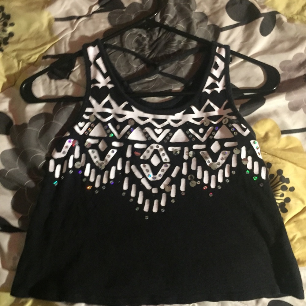 Justice crop top.